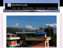 Tablet Screenshot of pokharalodge.com